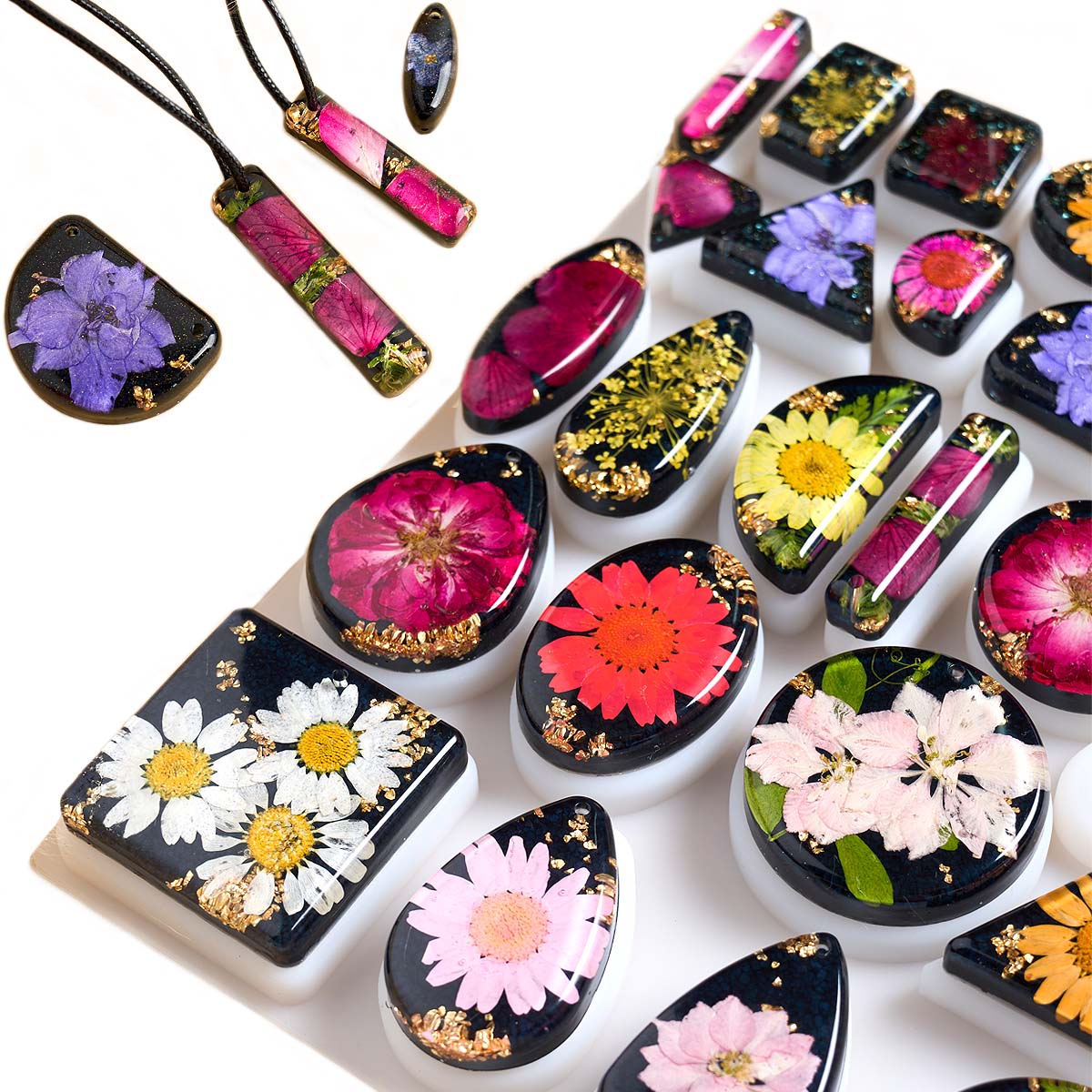 Resin Art Necklace - Time Stone Pendant Silicone Mold DIY