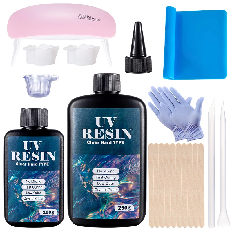 Resin Art Jewellery - Hard UV Resin Glue Kit Fast