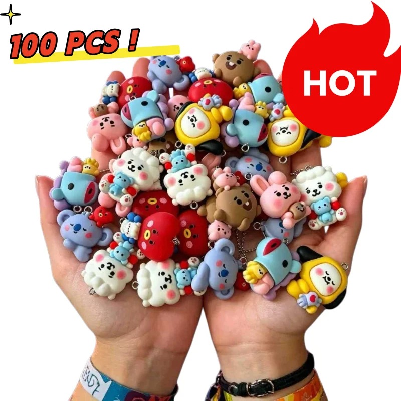 Resin Art Essentials - 7pcs BT21 Resin Cartoon Charm DIY