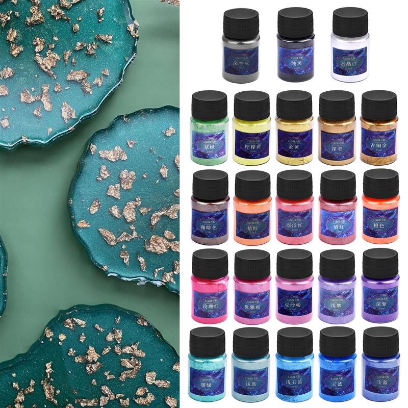 Resin Art Bottle - 10g/Bottle Pearlescent Powder Resin Pigment Mica