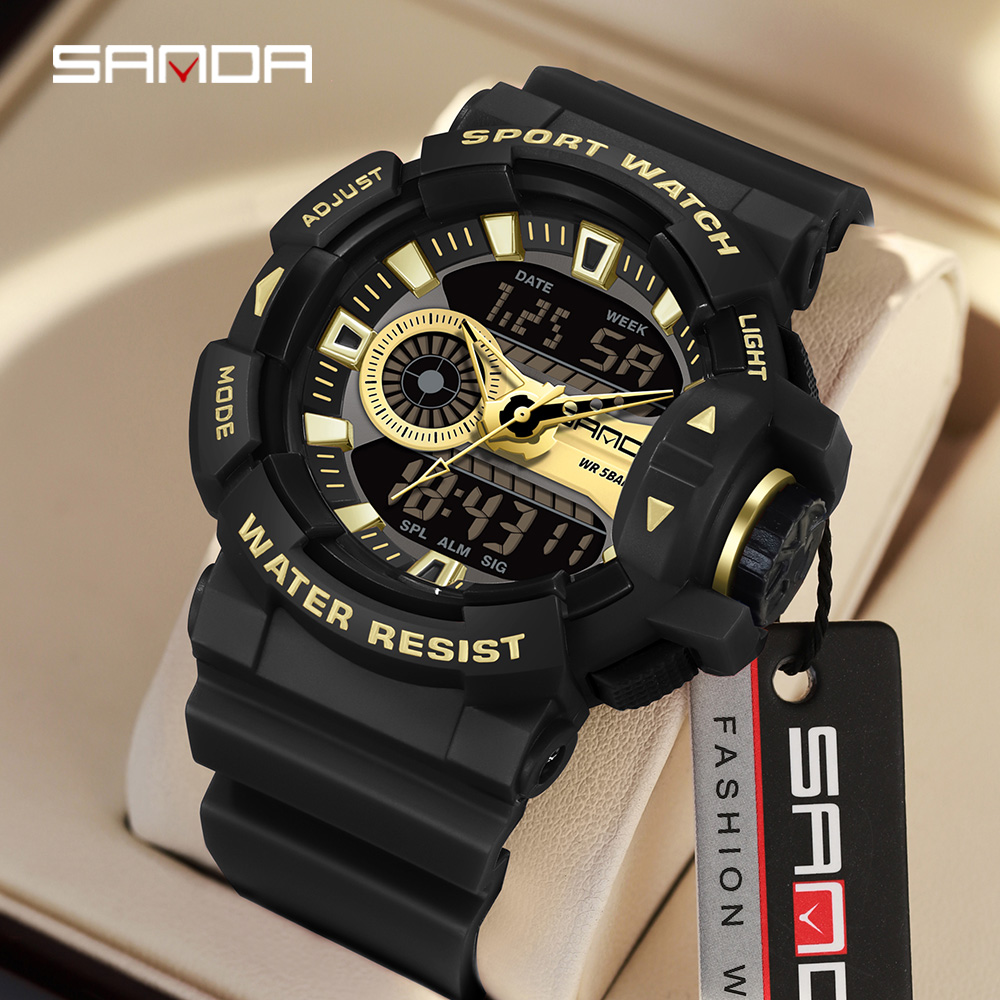 SANDA 3310 Fashion Men's Elect - Resin Art Underwater recension och pris