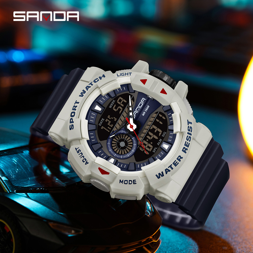 SANDA 3310 Fashion Men's Elect - Resin Art Underwater recension och pris