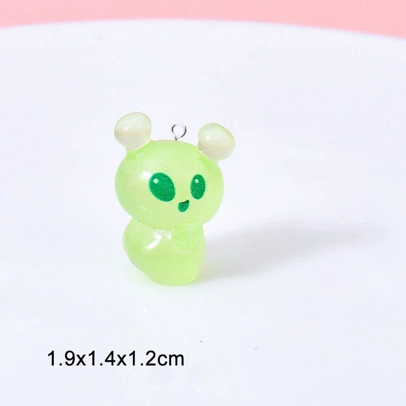 10Pcs Luminous Mini Green Alie - Resin Art Essentials recension och pris