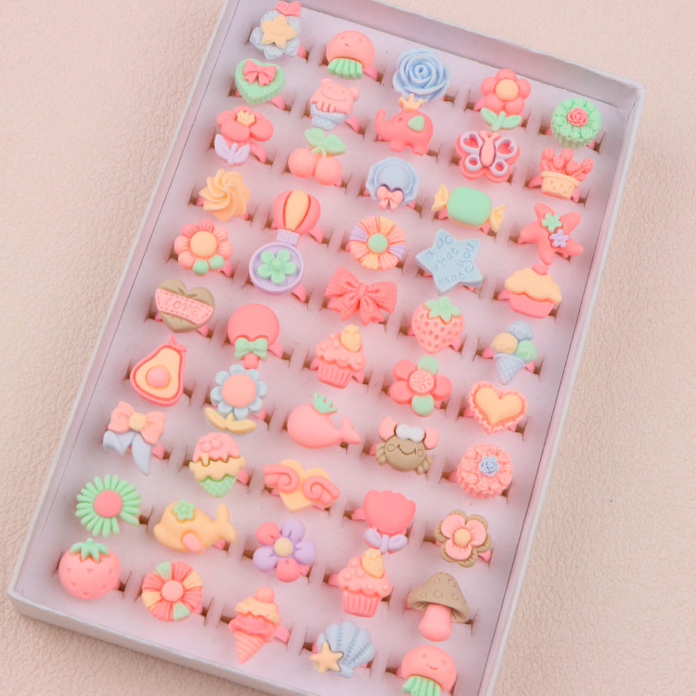 10/20/30/50/100Pcs/Lot Fashion - Resin Art Ring recension och pris