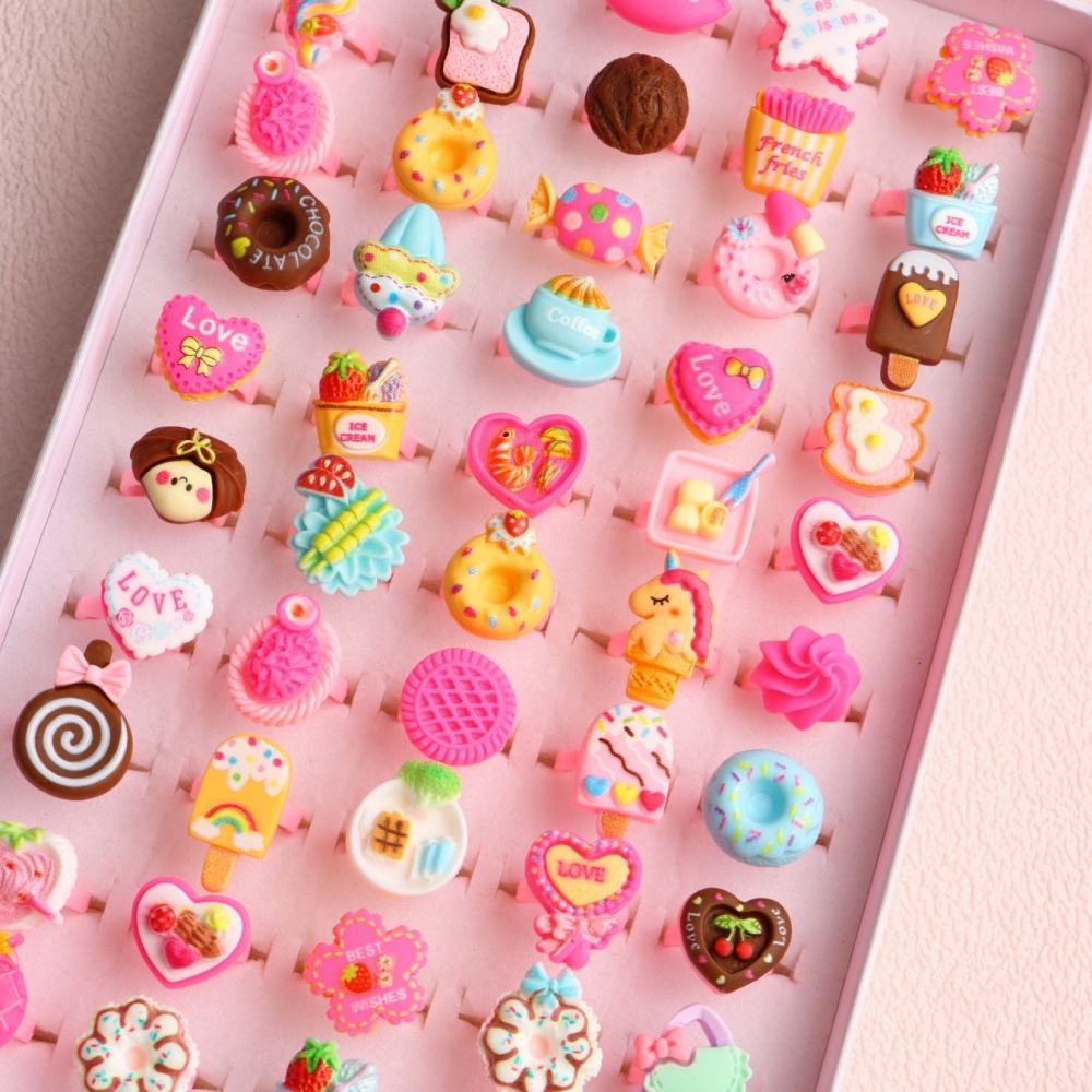 10/20/30/50/100Pcs/Lot Fashion - Resin Art Ring recension och pris