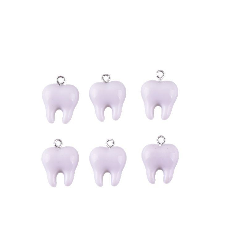 10pcs Cute White Teeth Resin P - Resin Art Essentials recension och pris