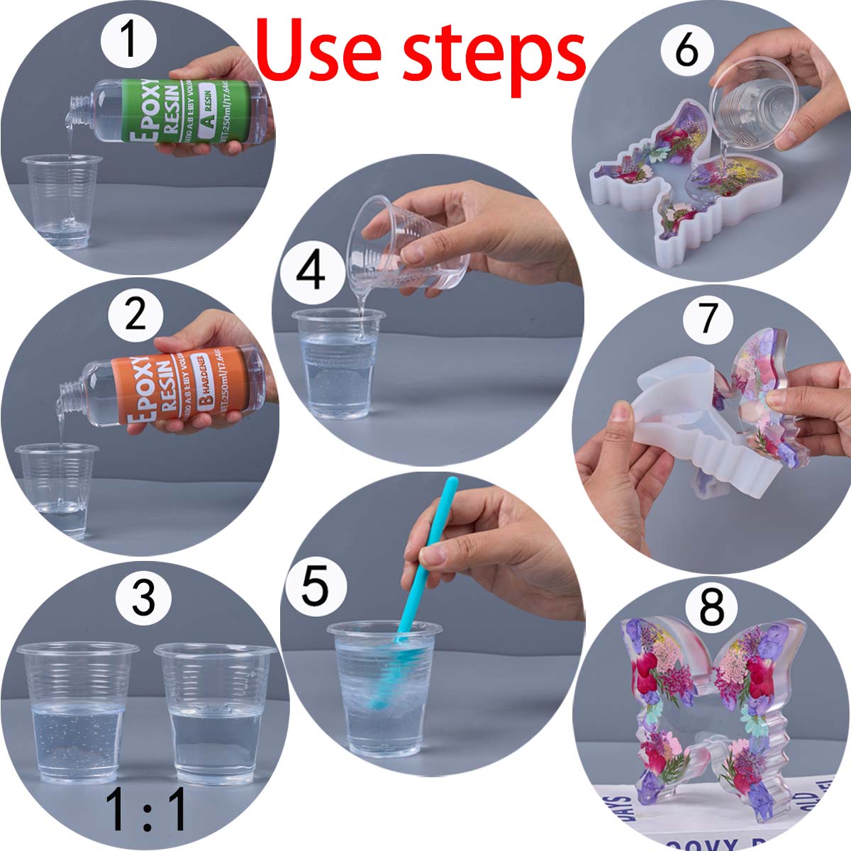 1:1 Ratio Epoxy Resin Kit Anti - Resin Art Epoxy recension och pris
