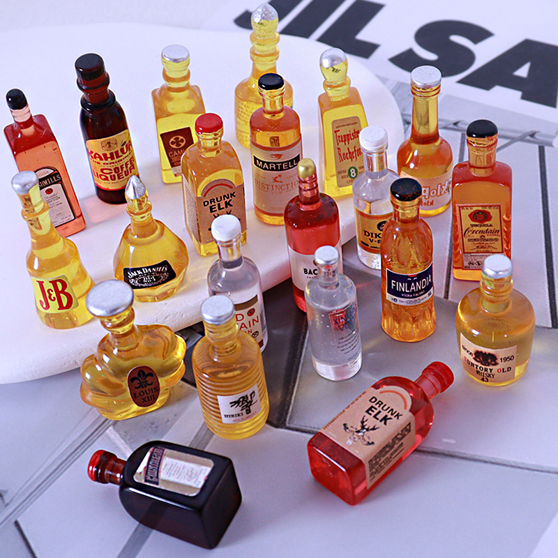 10pcs Miniature Dollhouse Bott - Resin Art Bottle recension och pris