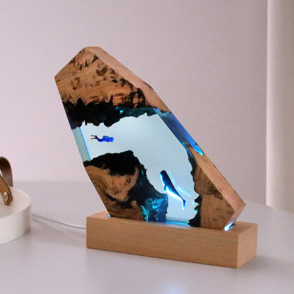 New Underwater Cave Whale Dive - Resin Art Underwater recension och pris