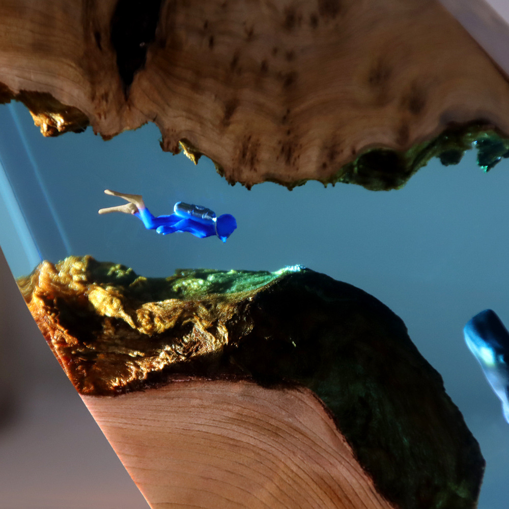 New Underwater Cave Whale Dive - Resin Art Underwater recension och pris
