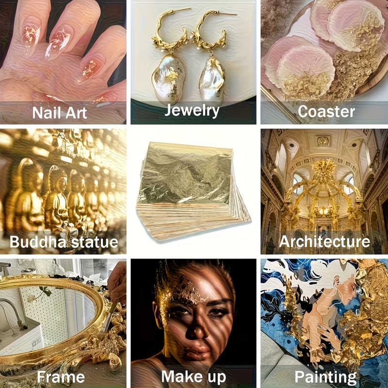 Set of 100Pcs Imitation Gold F - Resin Art Anniversary Gift recension och pris