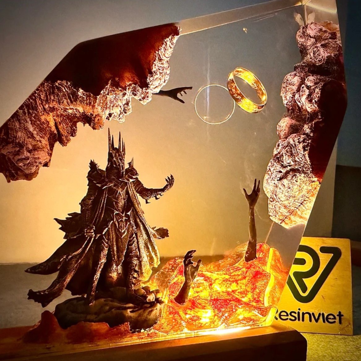 2026 New Demon Realm Organism  - Resin Art Ring recension och pris