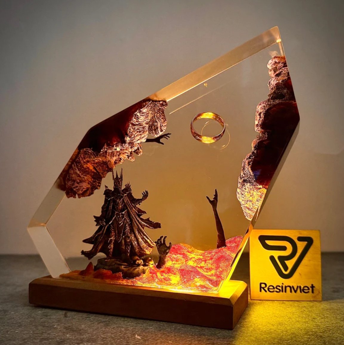 2026 New Demon Realm Organism  - Resin Art Ring recension och pris