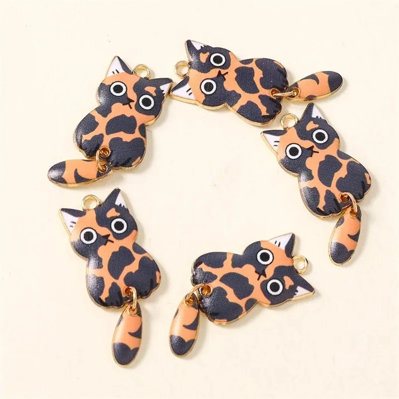 10Pcs 16×39mm Cute Cartoon Cat - Resin Art Jewellery recension och pris