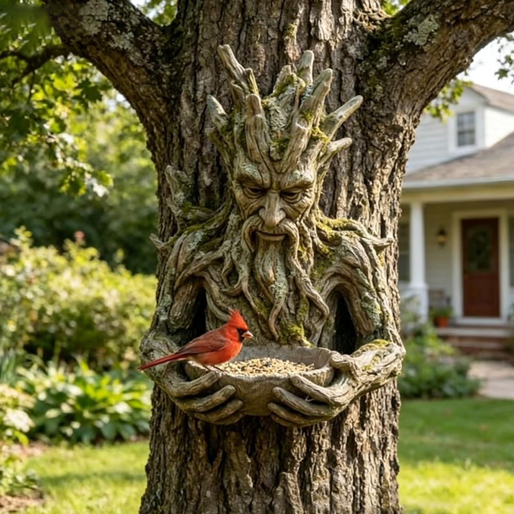 Resin Tree Face Bird Feeder Mo - Resin Art On Wood recension och pris