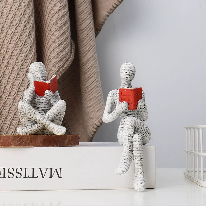 1pc Creative Reading Paper Pul - Resin Art Anniversary Gift recension och pris