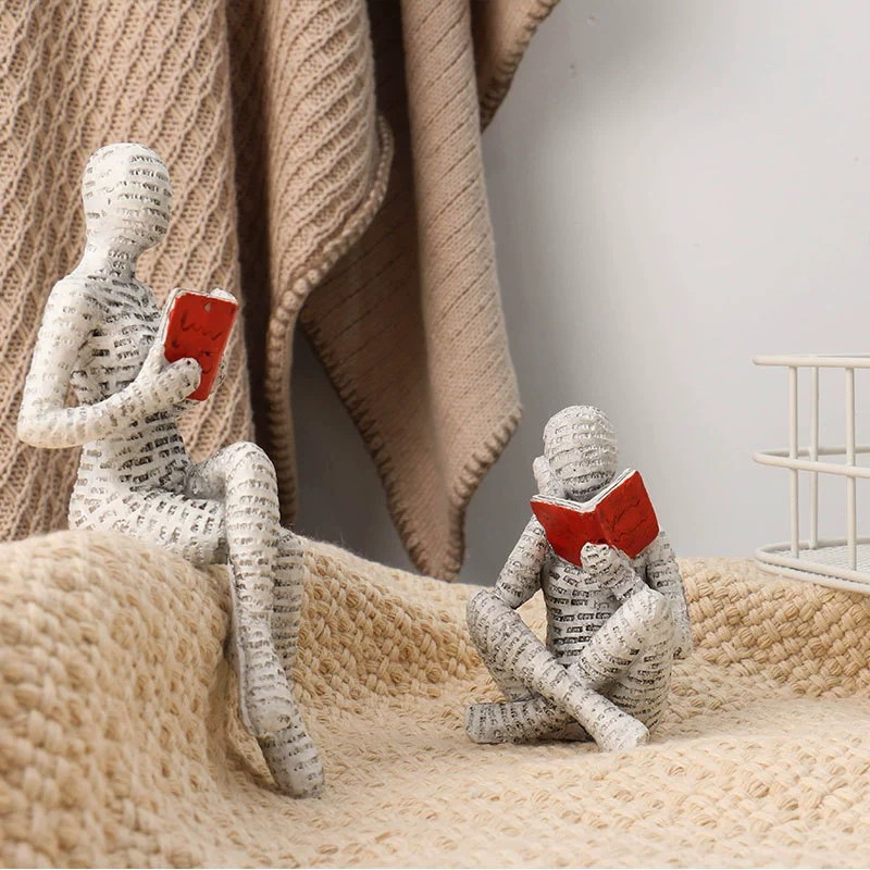1pc Creative Reading Paper Pul - Resin Art Anniversary Gift recension och pris