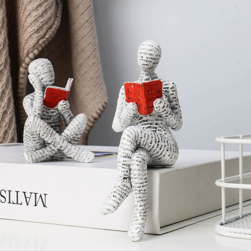 1pc Creative Reading Paper Pul - Resin Art Anniversary Gift recension och pris