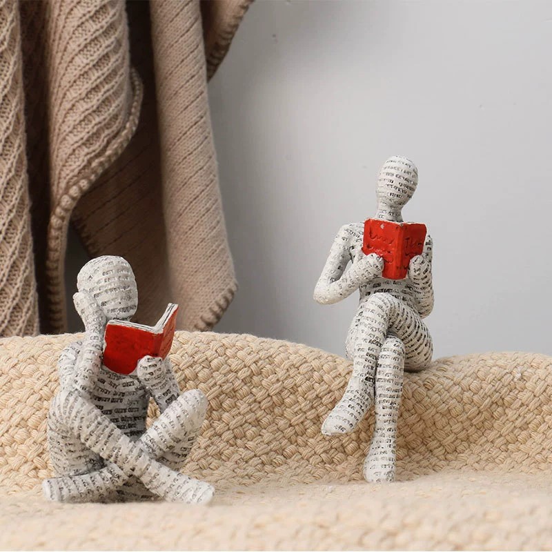 1pc Creative Reading Paper Pul - Resin Art Anniversary Gift recension och pris