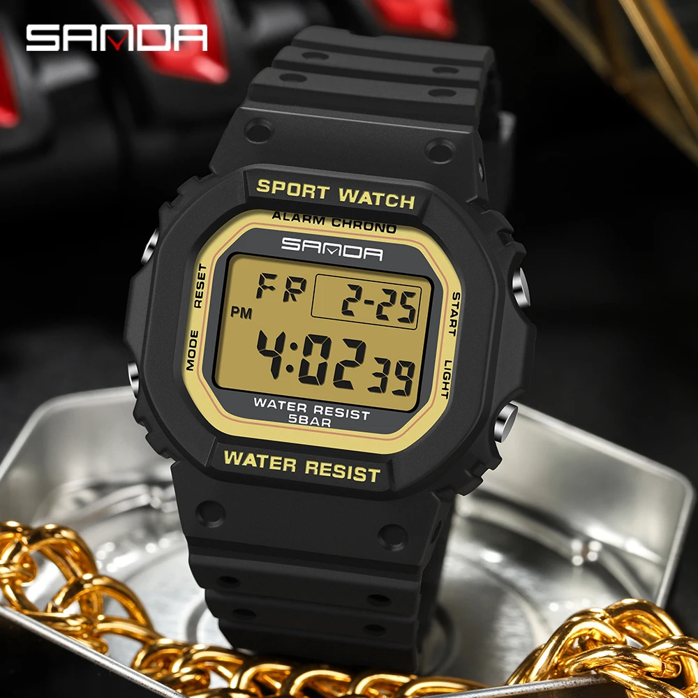 SANDA 2107 Children Watch Men  - Resin Art Underwater recension och pris