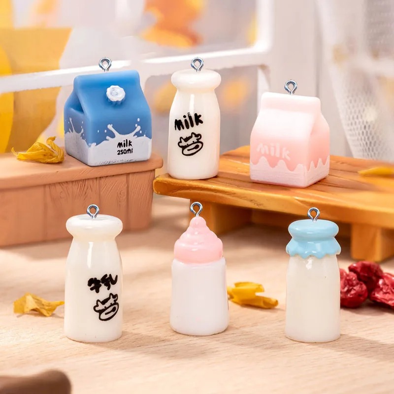 10Pcs Mini Milk Bottle Resin C - Resin Art Essentials recension och pris