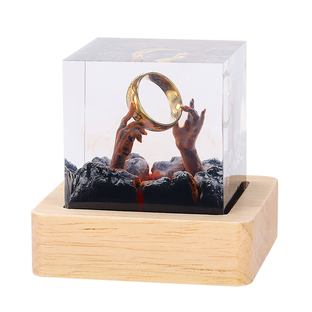 Demon Realm Organism Resin Tab - Resin Art Ring recension och pris