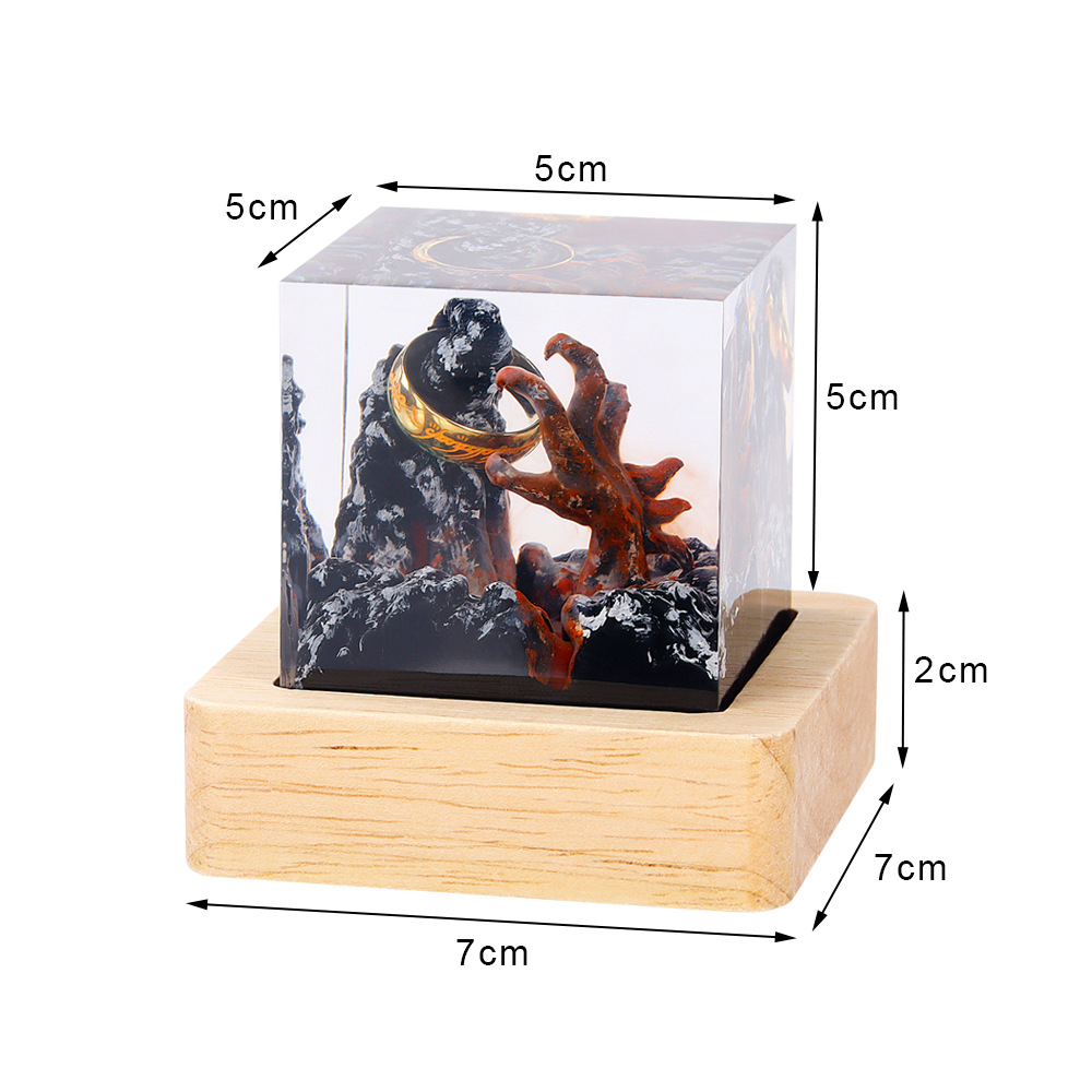 Demon Realm Organism Resin Tab - Resin Art Ring recension och pris
