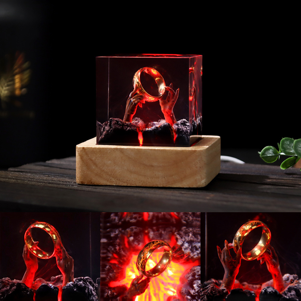 Demon Realm Organism Resin Tab - Resin Art Ring recension och pris