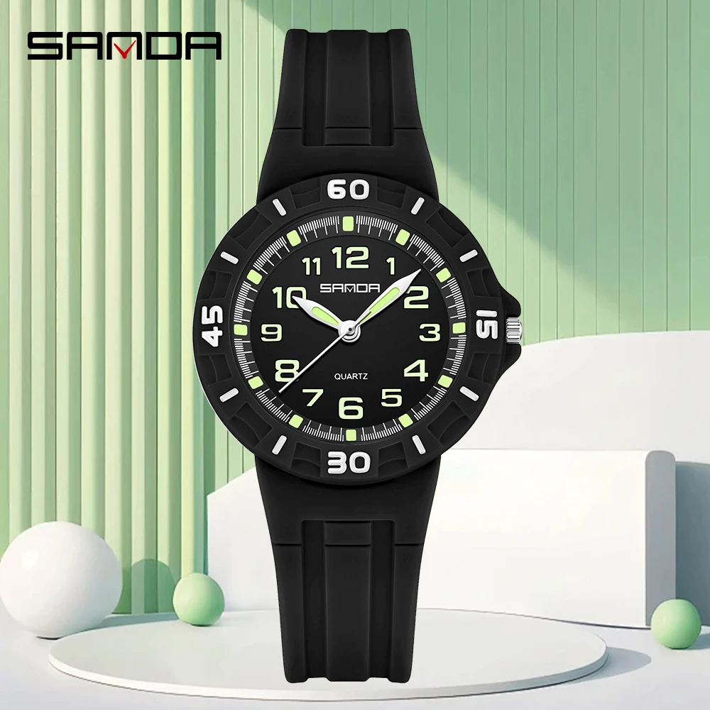SANDA 6386 Student Quartz Watc - Resin Art Underwater recension och pris