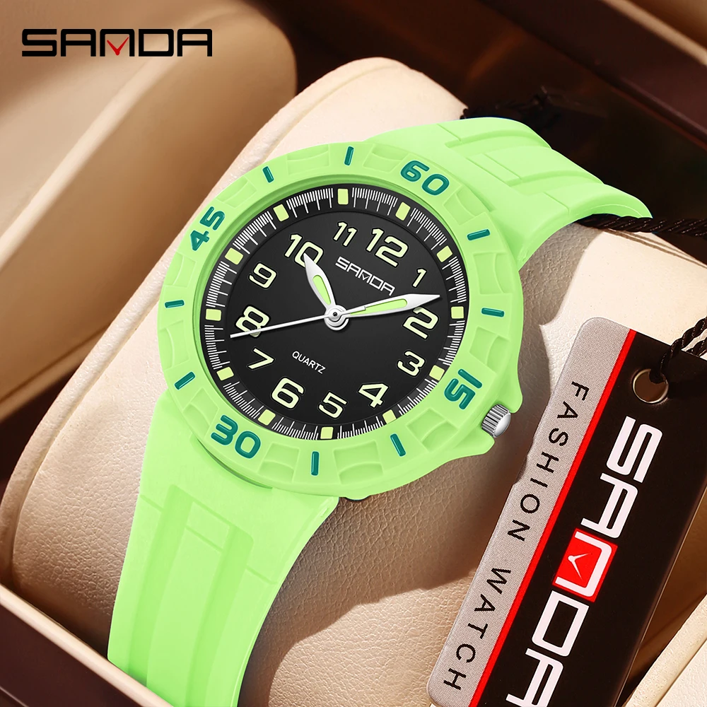 SANDA 6386 Student Quartz Watc - Resin Art Underwater recension och pris