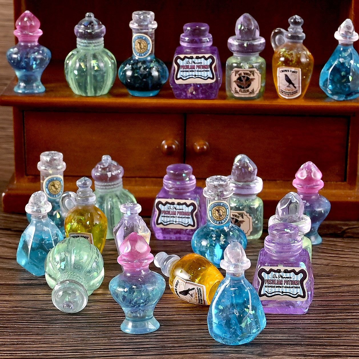 10pcs Dollhouse 1:12 Miniature - Resin Art Bottle recension och pris