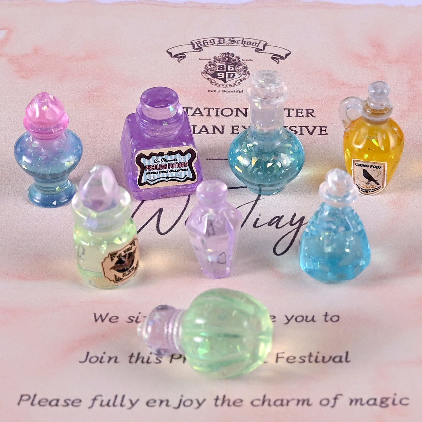 10pcs Dollhouse 1:12 Miniature - Resin Art Bottle recension och pris