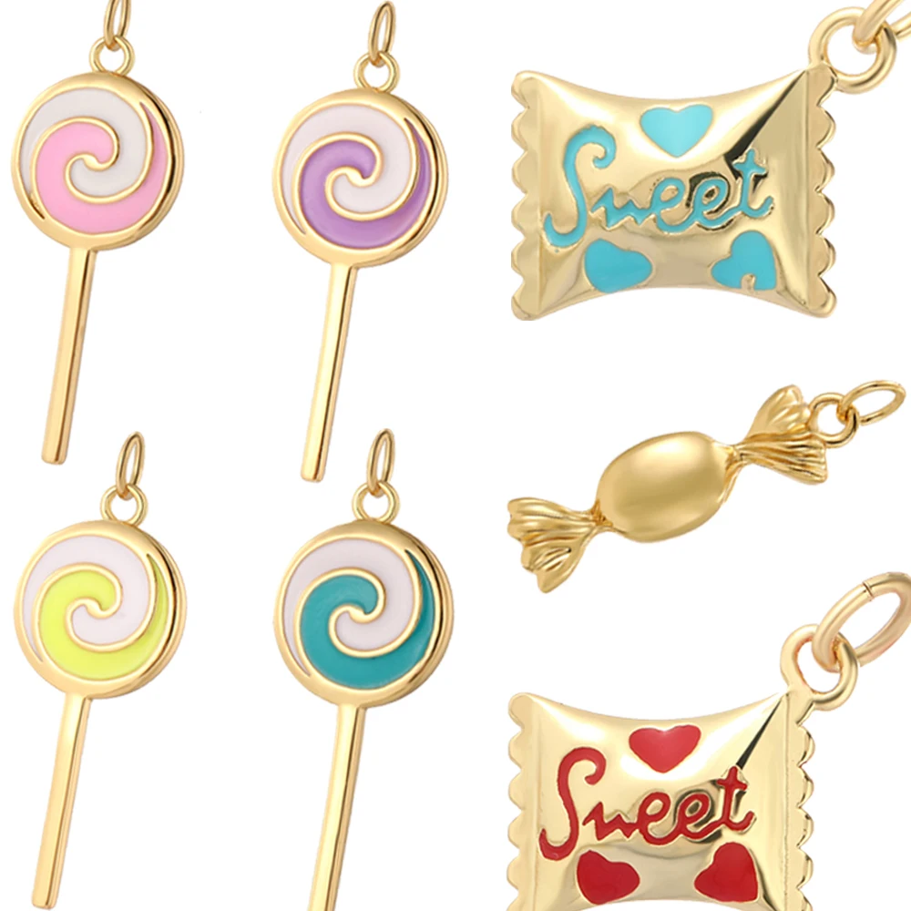 Bohemian Candy Lollipop Charm  - Resin Art Necklace recension och pris
