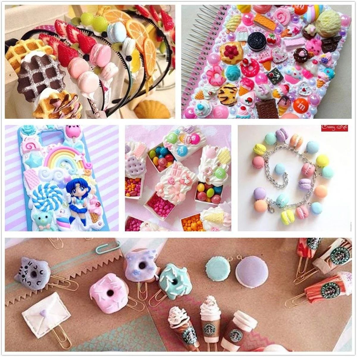 30pcs Random Candy Slime Charm - Resin Art Jewellery recension och pris