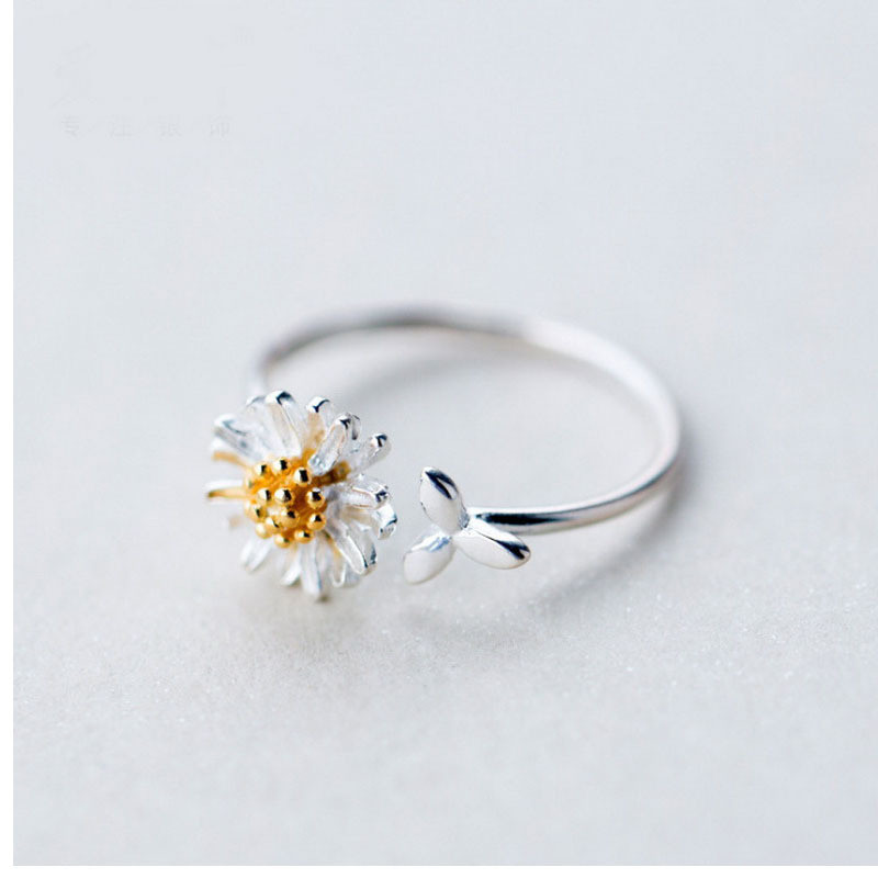 2021 New Spring White Enamel D - Resin Art Ring recension och pris