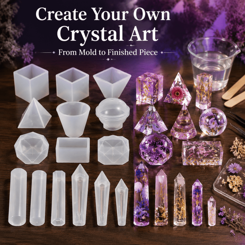 15pcs Crystal Resin Silicone M - Resin Art Jewellery recension och pris