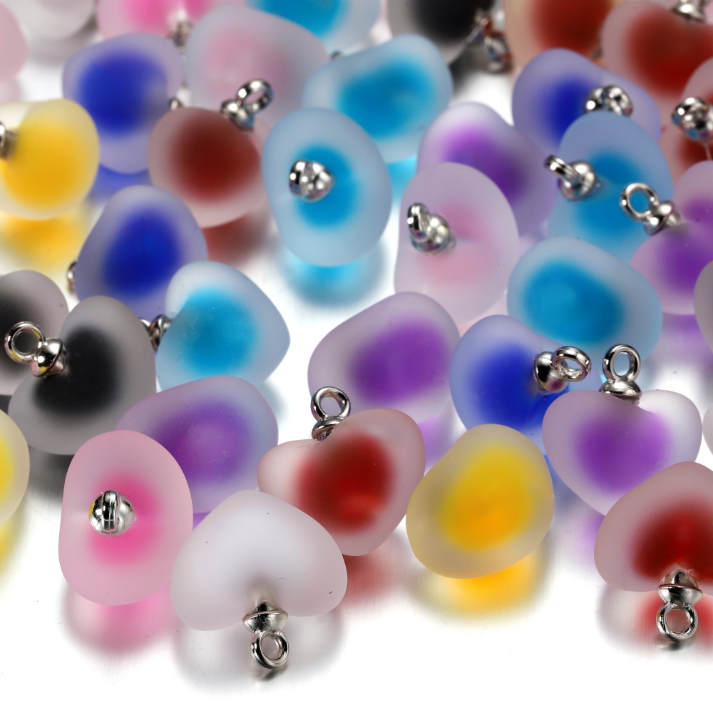 10pcs/lot Resin Frosted Multic - Resin Art Necklace recension och pris