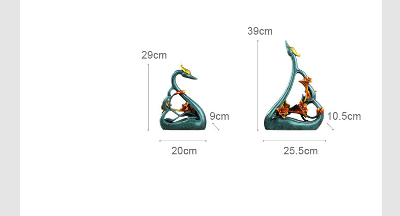 couples swan lovers art decora - Resin Art Anniversary Gift recension och pris