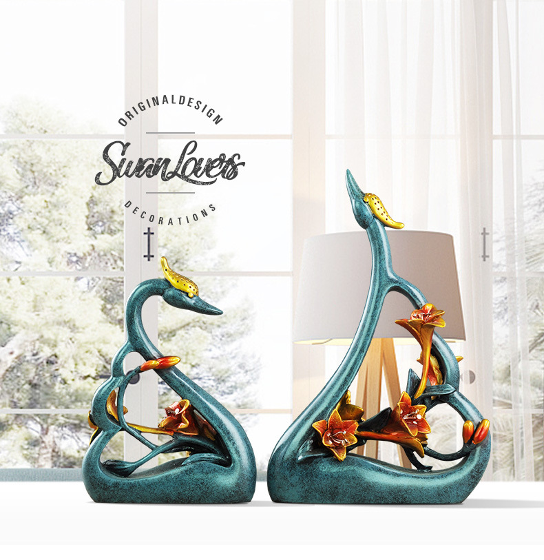 couples swan lovers art decora - Resin Art Anniversary Gift recension och pris