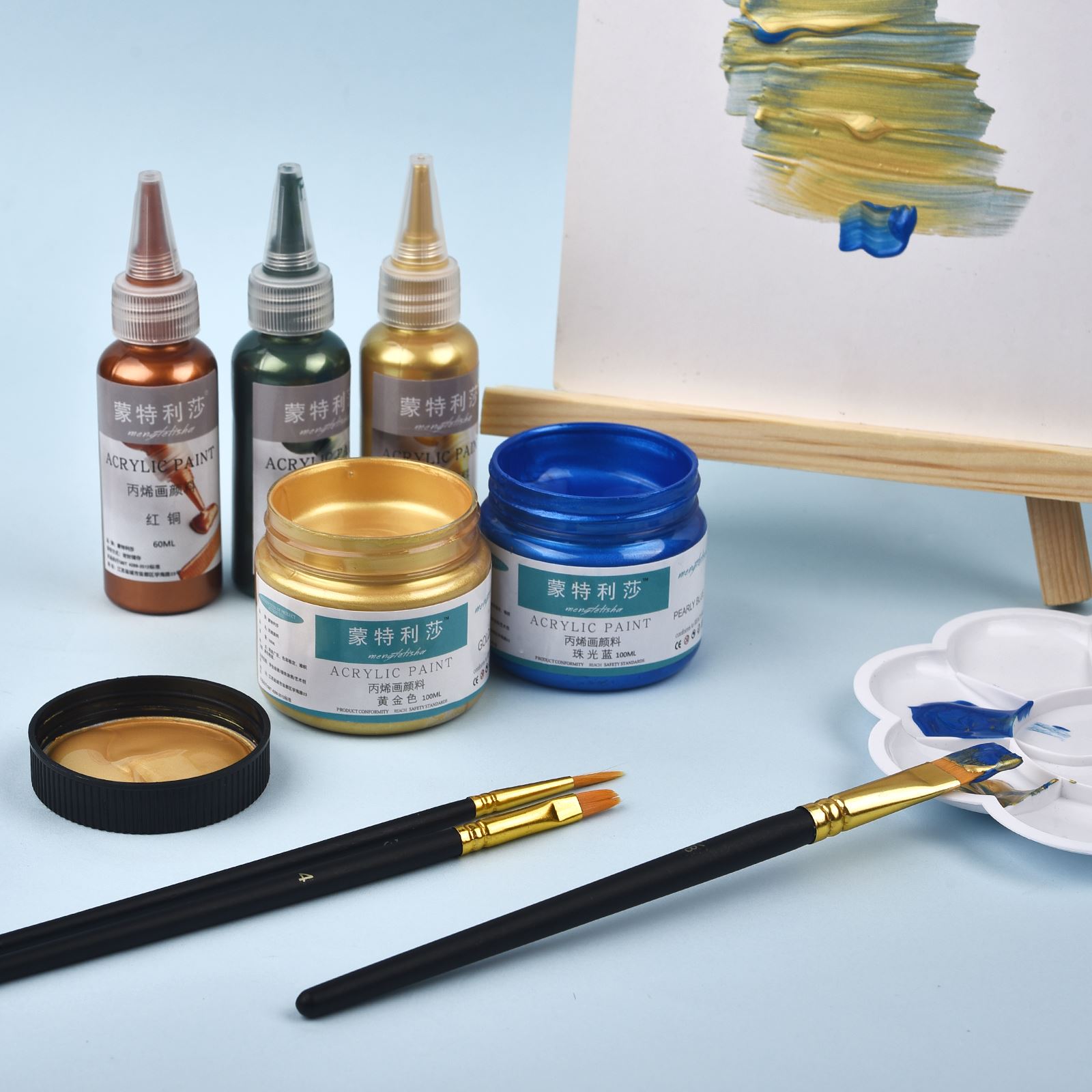 7 Colors 60ml/Bottle Metallic  - Resin Art Bottle recension och pris