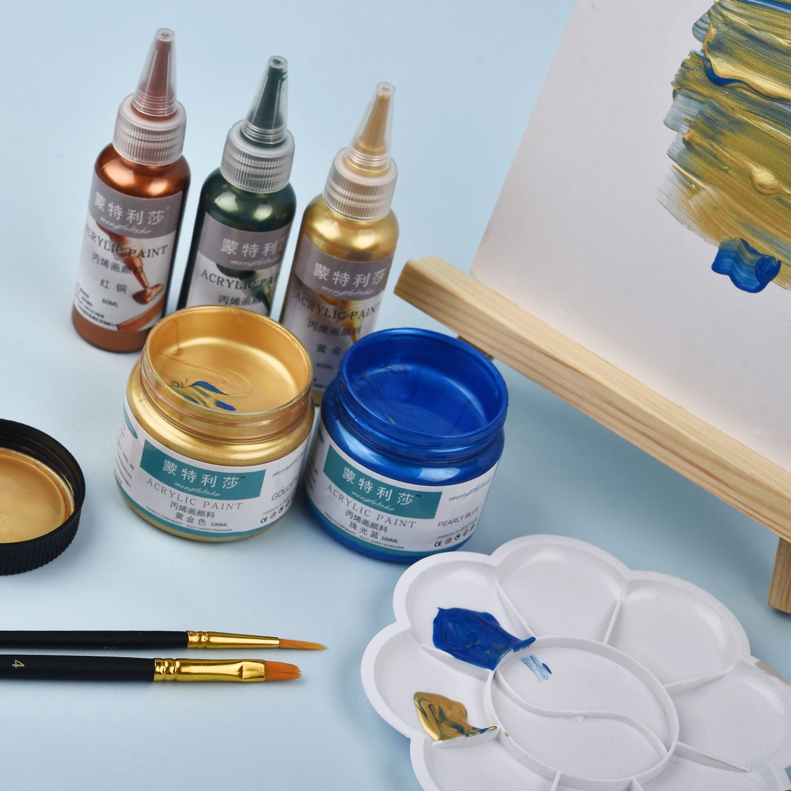 7 Colors 60ml/Bottle Metallic  - Resin Art Bottle recension och pris