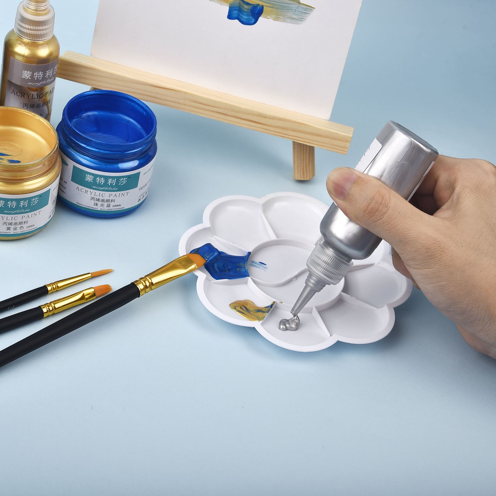 7 Colors 60ml/Bottle Metallic  - Resin Art Bottle recension och pris