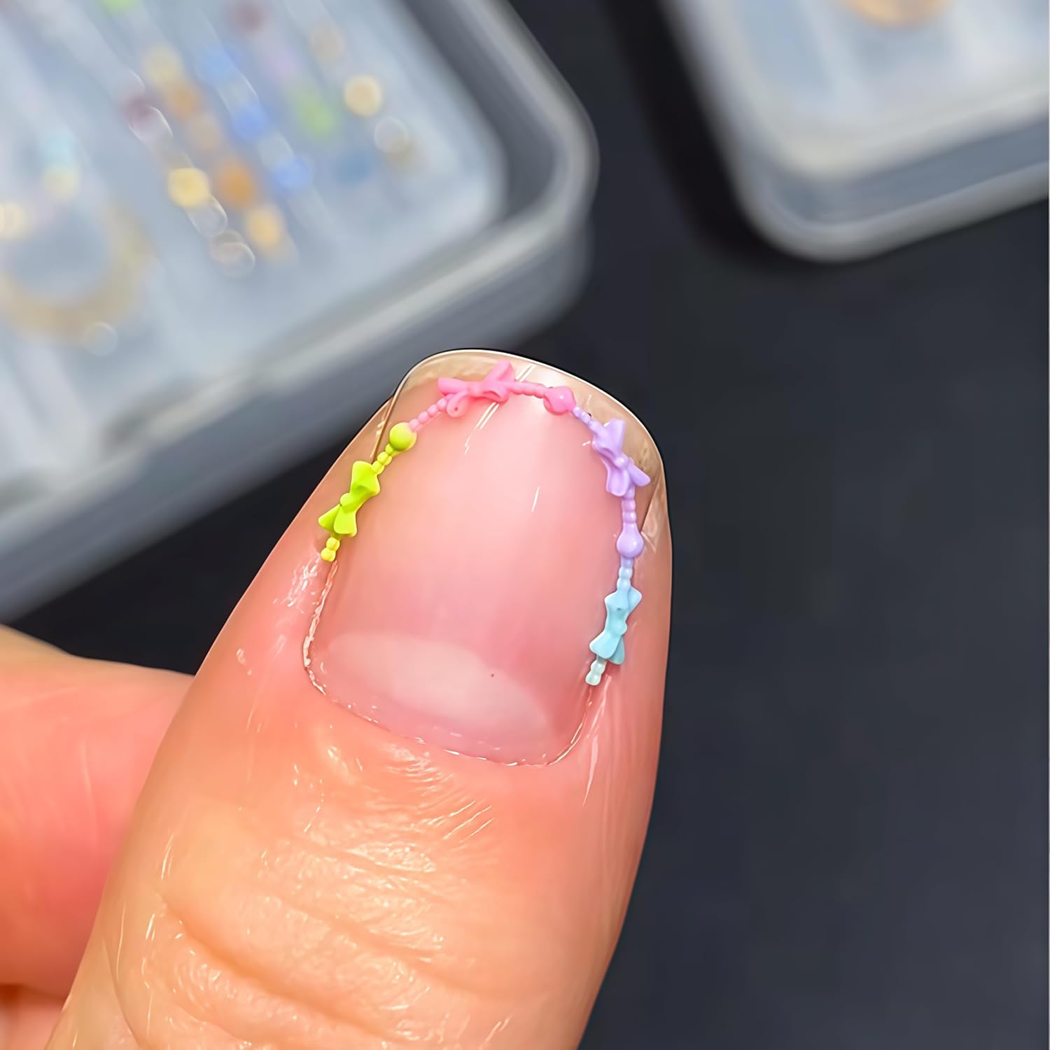 3D Bead Necklace Gel Nail Art  - Resin Art Necklace recension och pris