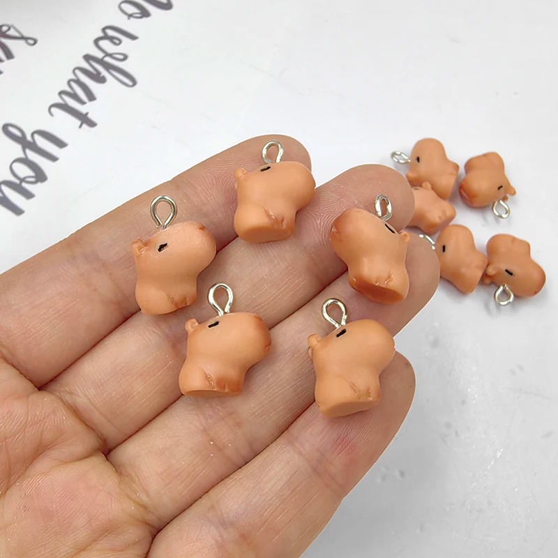 10pcs Cute Small Capybara Char - Resin Art Essentials recension och pris