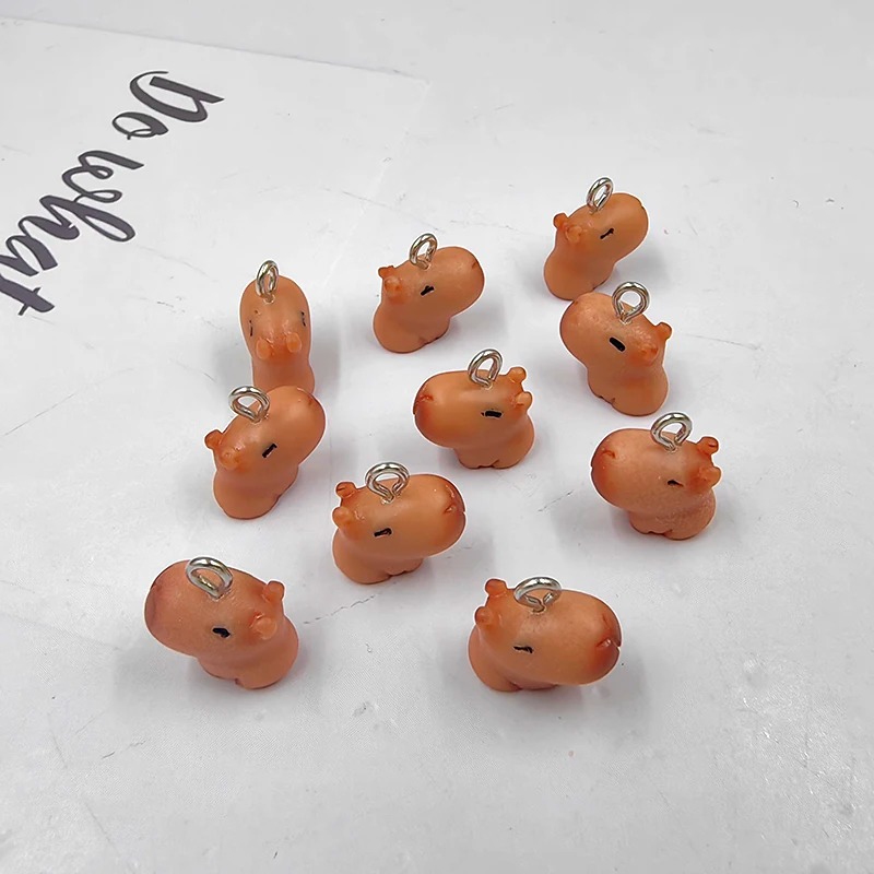 10pcs Cute Small Capybara Char - Resin Art Essentials recension och pris