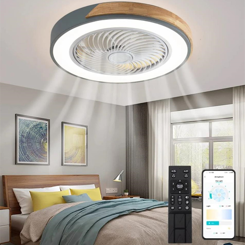Modern Wood Ceiling Fan Light  - Resin Art On Wood recension och pris