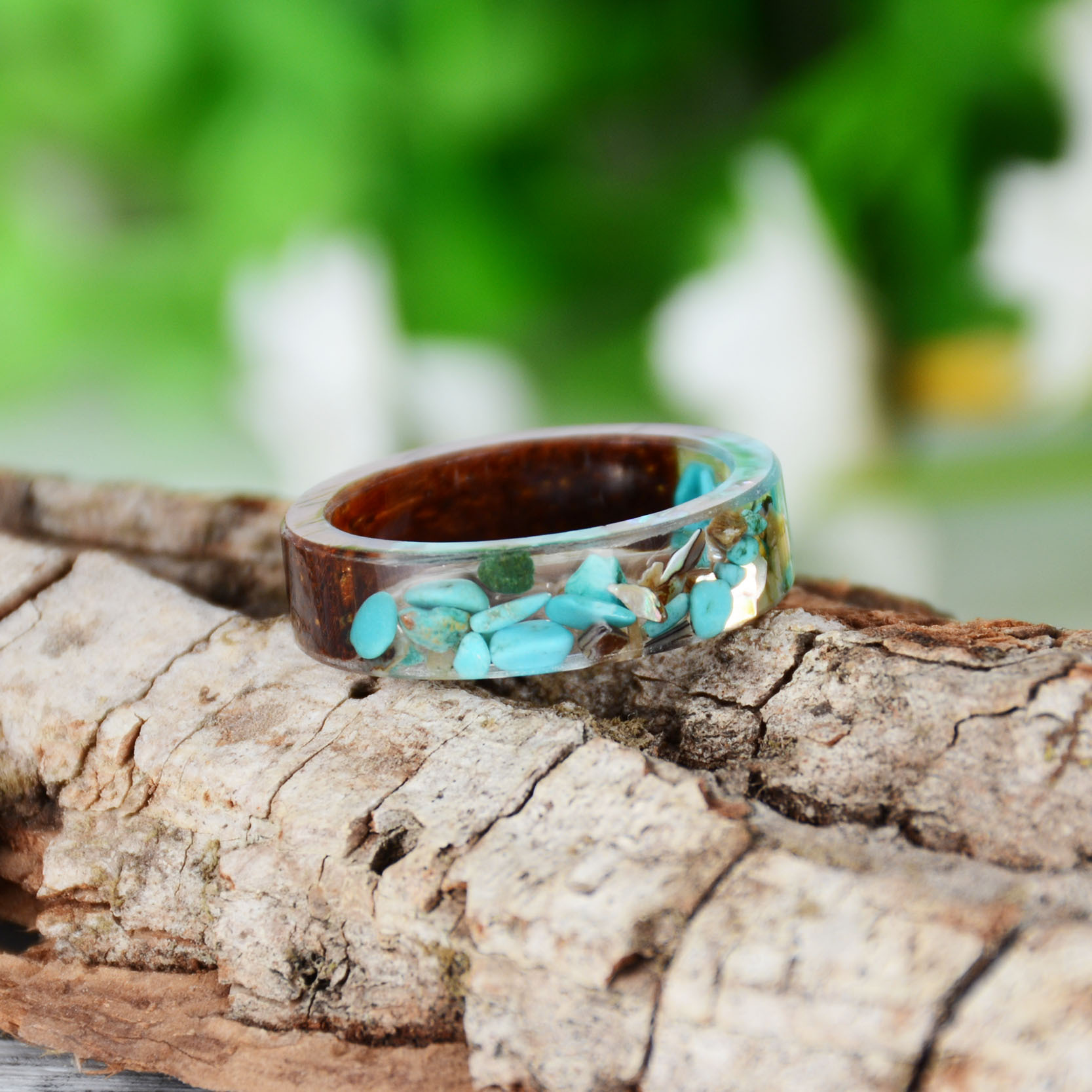 Creative Wooden Resin Ring for - Resin Art Ring recension och pris