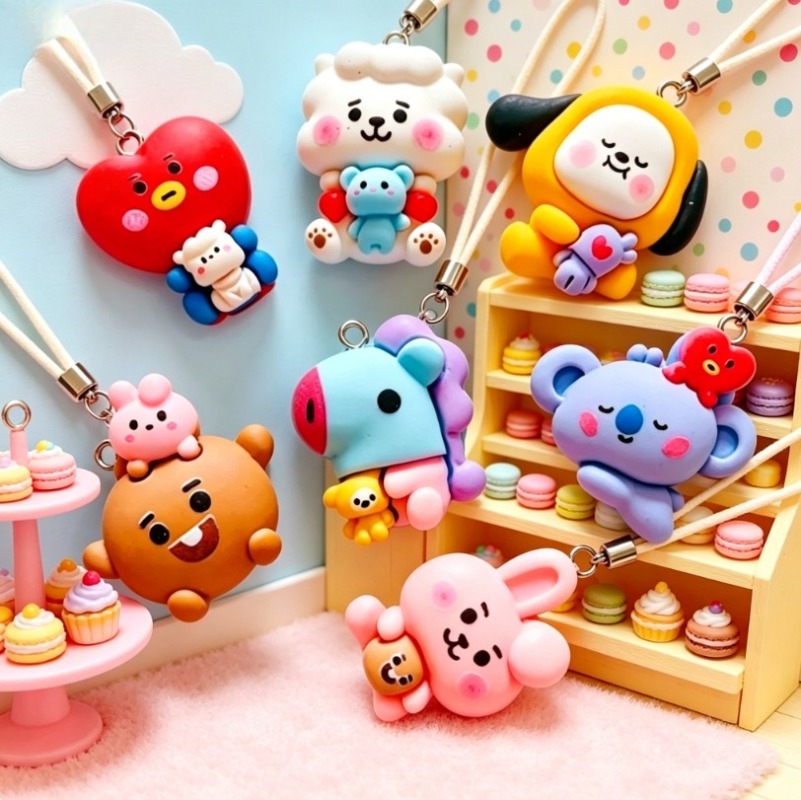 7pcs BT21 Resin Cartoon Charm  - Resin Art Essentials recension och pris