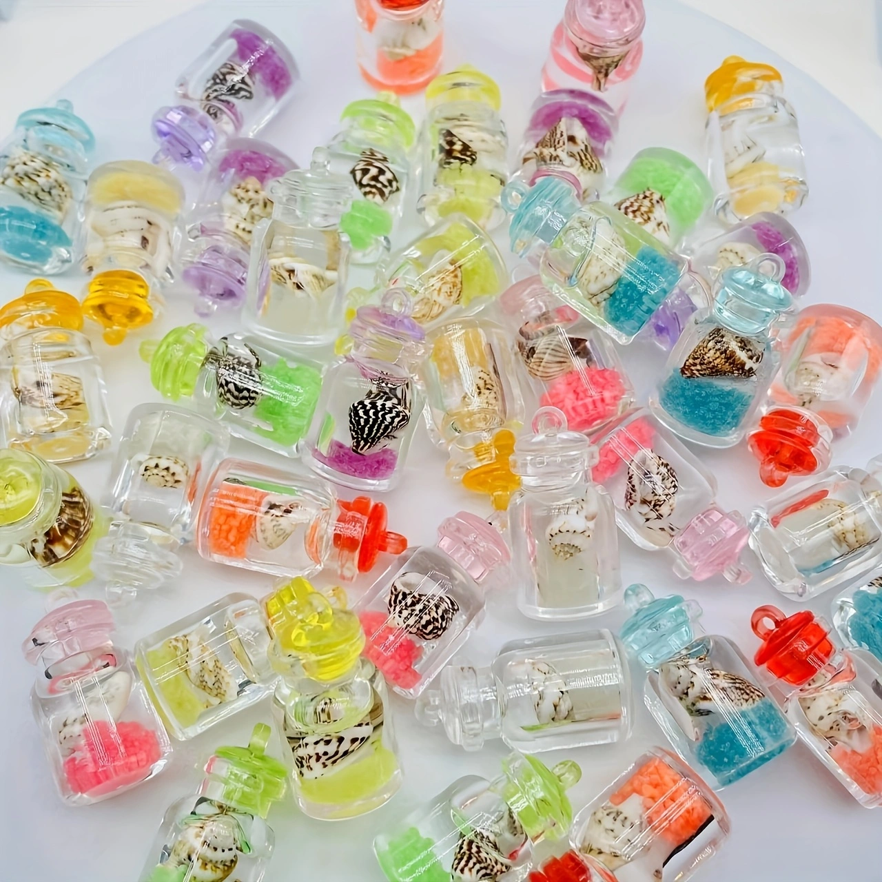 luminous conches in transparen - Resin Art Bottle recension och pris