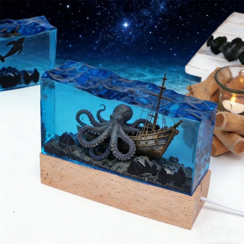 DIY Resin Craft Light Underwat - Resin Art Underwater recension och pris
